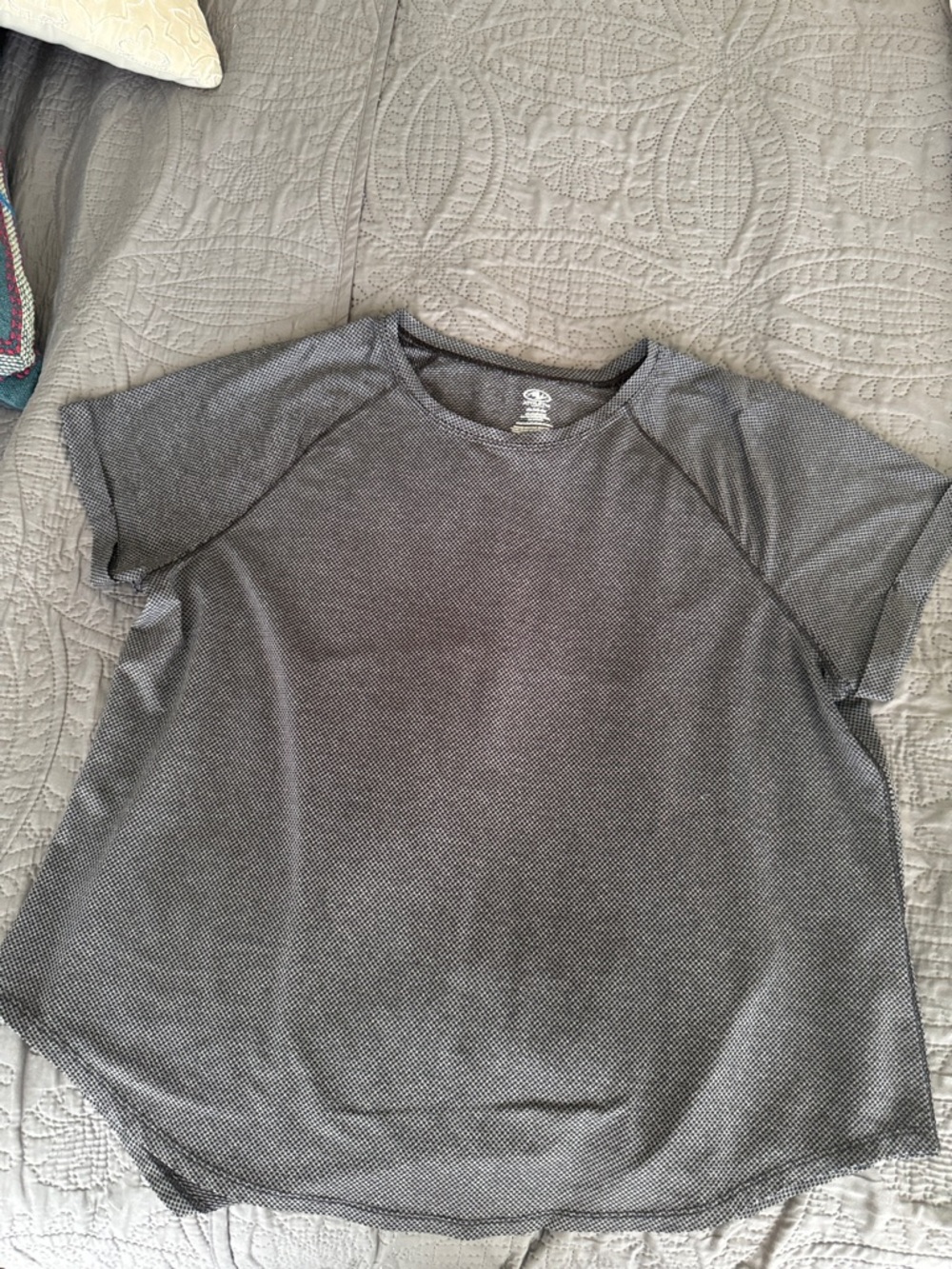 Everyday Women's Short Sleeve Crewneck Top - Gray